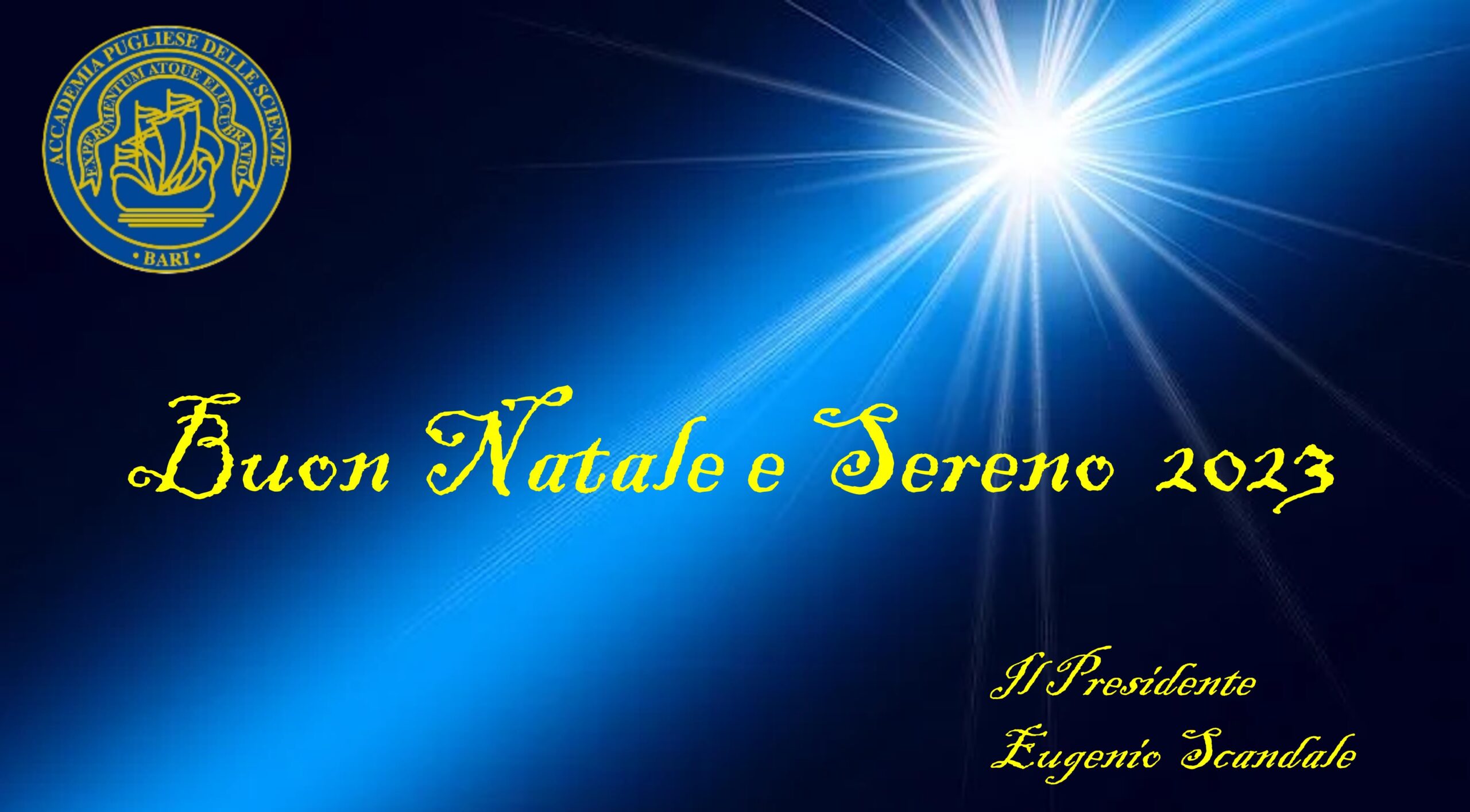 Buone feste da Accademia Pugliese delle Scienze
