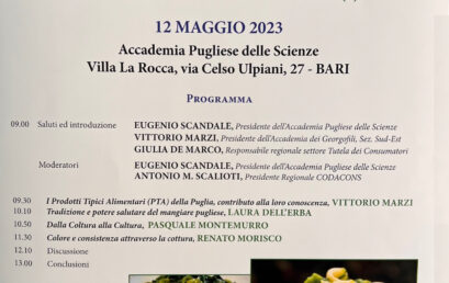 Storia e tradizioni alimentari pugliesi – Fave e foglie e … dintorni – 12 maggio 2023