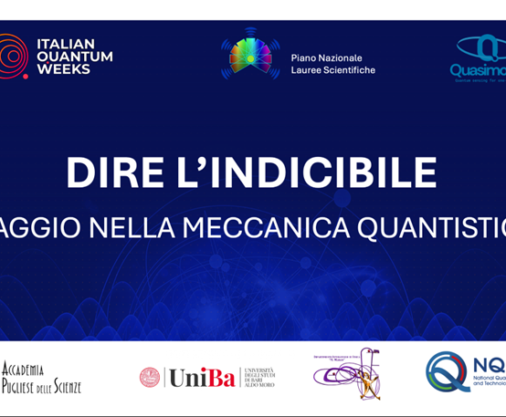 Dire l’Indicibile – viaggio nella meccanica quantistica