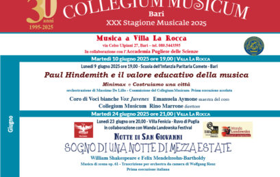 Collegium Musicum – Paul Hindemith e il valore educativo della musica – 10 giugno 2025