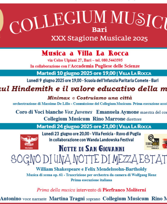 Collegium Musicum – Paul Hindemith e il valore educativo della musica – 10 giugno 2025